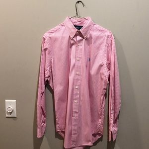 Ralph Lauren pink striped button up